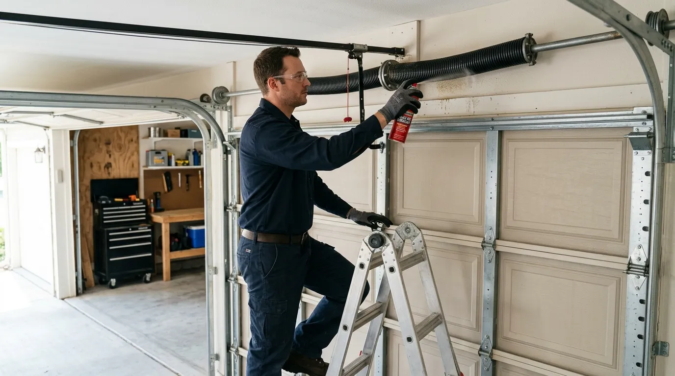 Repaired & tested - Hesperia garage door service