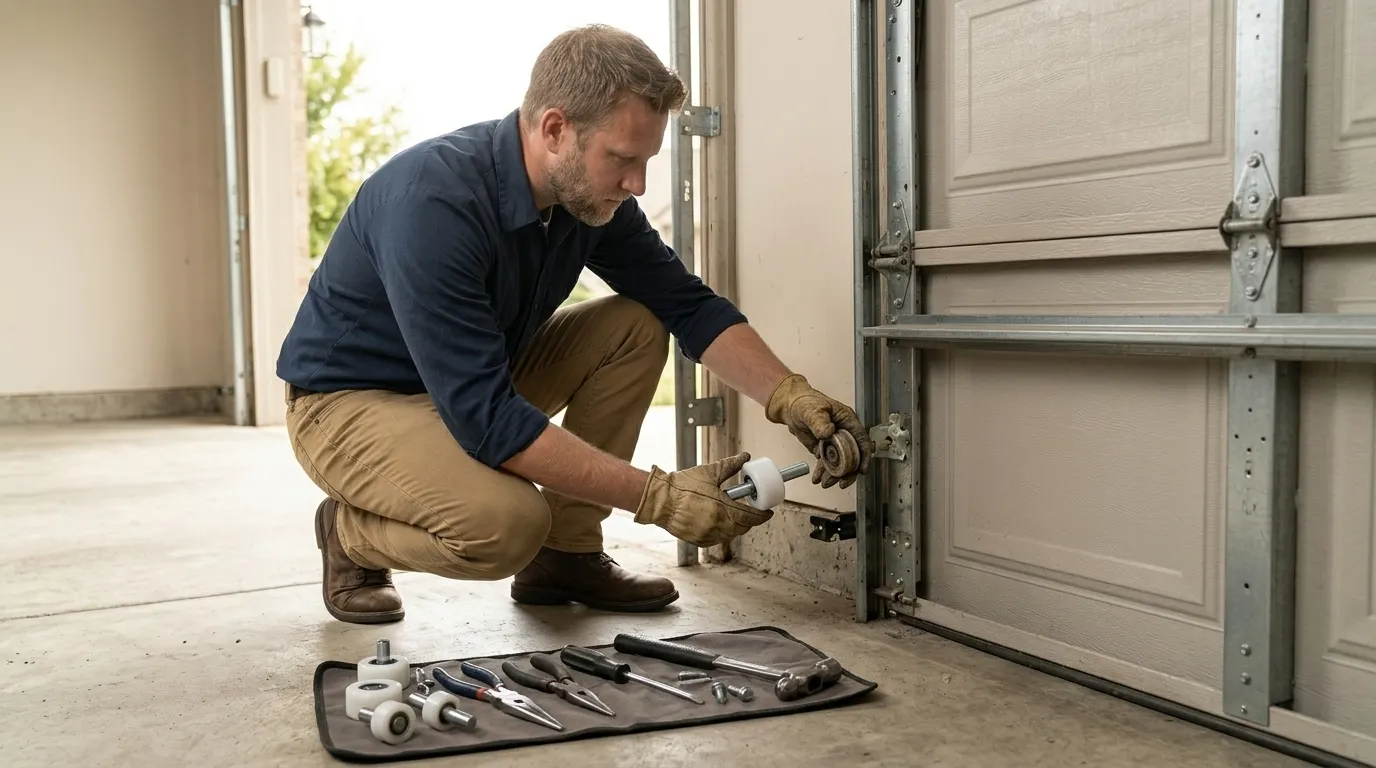 Repaired & tested - Hesperia garage door service