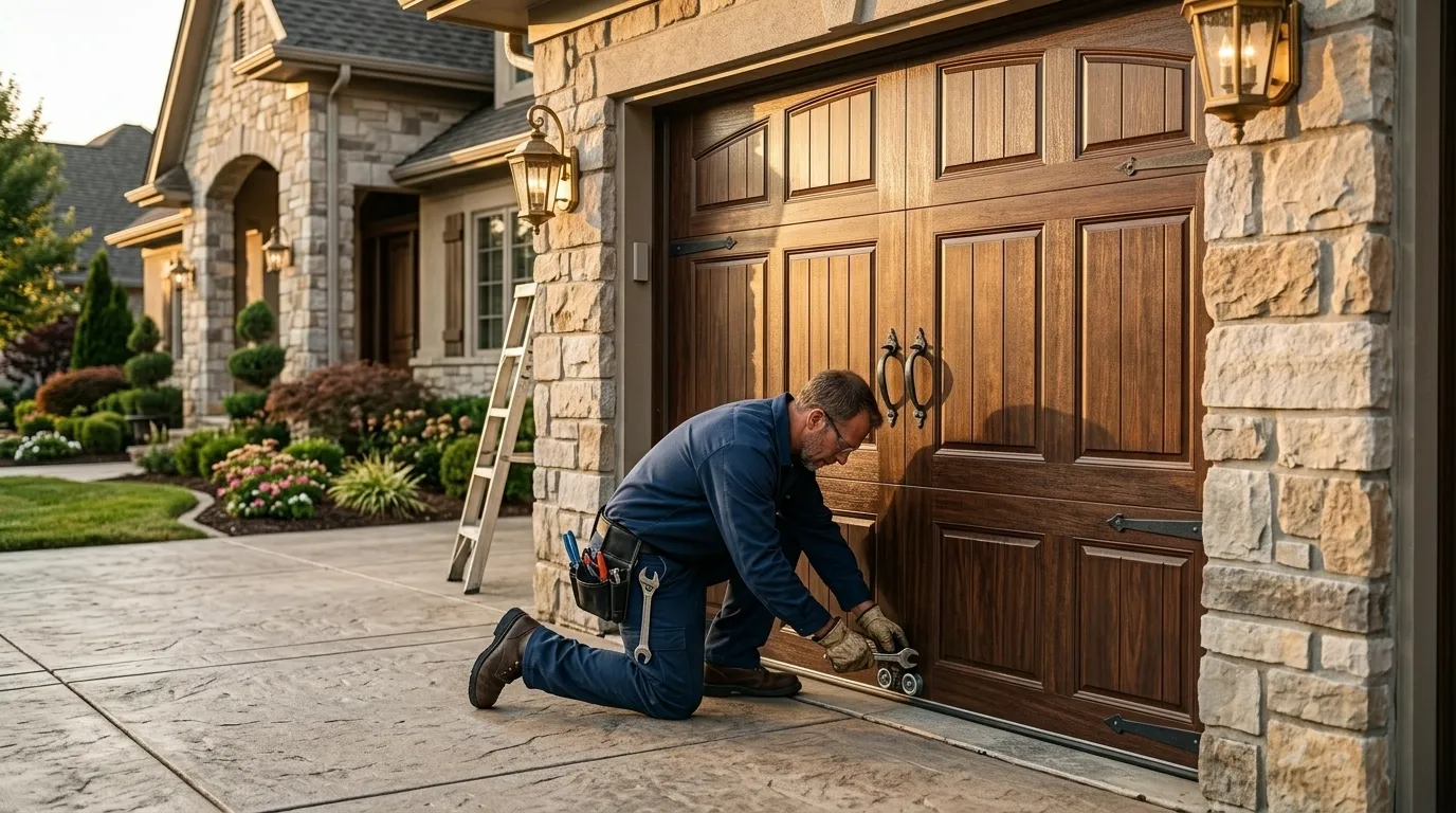 Raised panel garage door