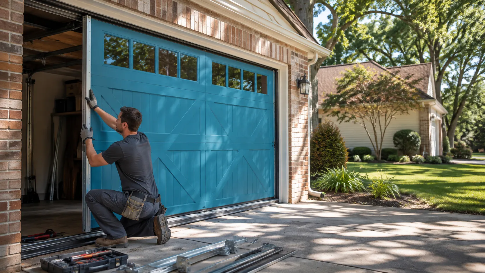 Garage door guides for Hesperia homeowners